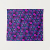 MODERN Mandala COLOR BLUE PINK STAR TAPESTRY Wandteppich (Vorderseite (Horizontal))