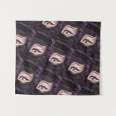 MODERN Mandala COLOR PINK EYE TAPESTRY Wandteppich (Vorderseite (Horizontal))