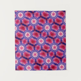 MODERN Mandala COLOR PINK ROSE TAPESTRY Wandteppich