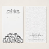 Modern Mandala Earring Juwelier Display Card (Vorne & Hinten)