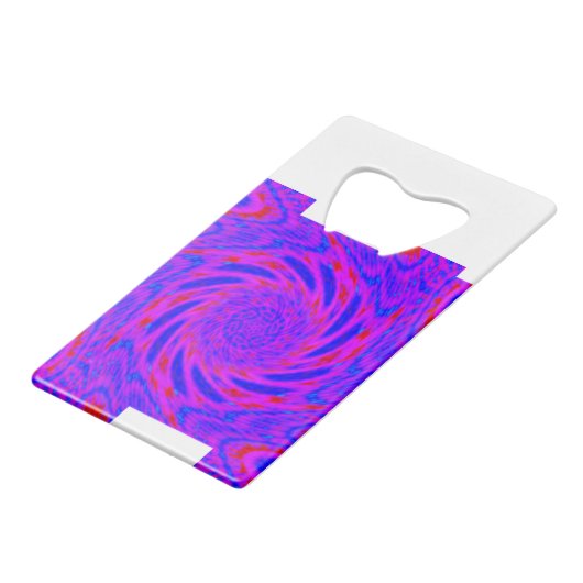 MODERN MANDALA FARBPINK GELDBEUTEL FLASCHENÖFFNER (Vorderseite Schrägansicht)