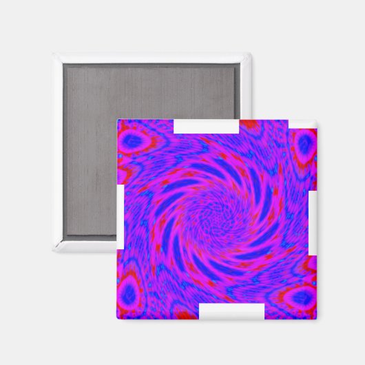 MODERN MANDALA FARBPINK MAGNET (Vorderseite/Rückseite)