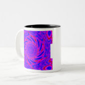 MODERN MANDALA FARBPINK ZWEIFARBIGE TASSE (Vorderseite Links)