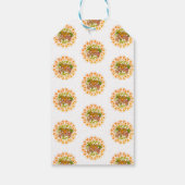 Modern Mandala Foliage Erntedank Geschenkanhänger (Rückseite)