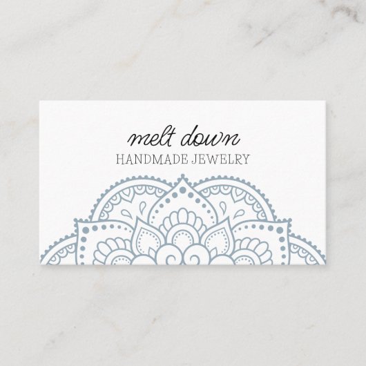 Modern Mandala Jewelry Visitenkarte (Vorderseite)