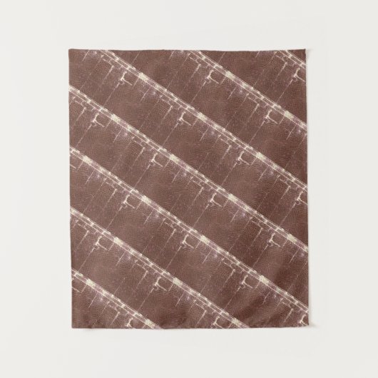 MODERN Mandala LINES - BROWN LIGHT Tapestyle Wandteppich (Vorderseite)