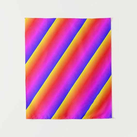 MODERN Mandala LINES - LILA ORANGE ROSE PINK Wandteppich (Vorderseite)