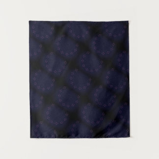 MODERN Mandala LINES - ROSE PINK PLUE Tapestry Wandteppich