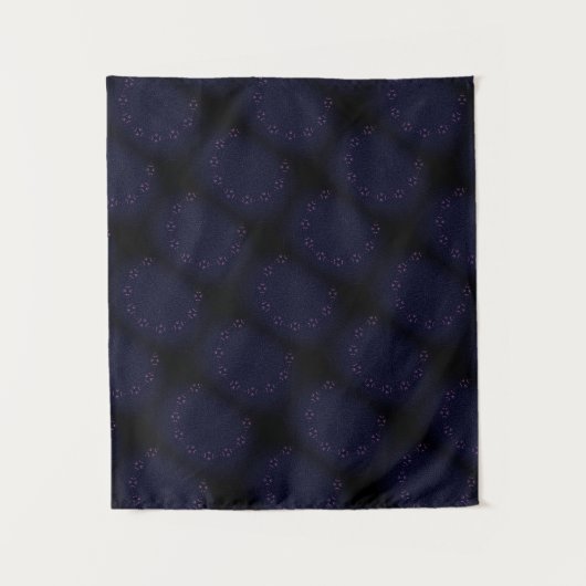 MODERN Mandala LINES - ROSE PINK PLUE Tapestry Wandteppich (Vorderseite)