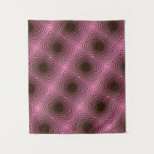 MODERN Mandala - PINK BLACK ROSE Tapestry
