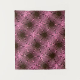 MODERN Mandala - PINK BLACK ROSE Tapestry Wandteppich