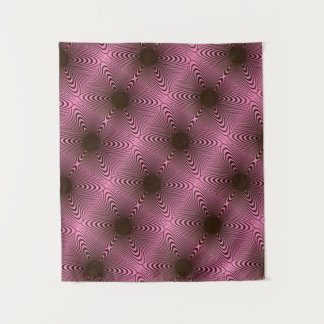 MODERN Mandala - PINK BLACK ROSE Tapestry Wandteppich