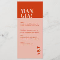 Modern Mangia Italian Burnt Orange Wedding