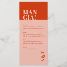 Modern Mangia Italian Burnt Orange Wedding