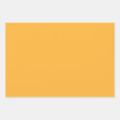 Modern Mango Yellow Plain Solid Color Geschenkpapier Set (Vorderseite)