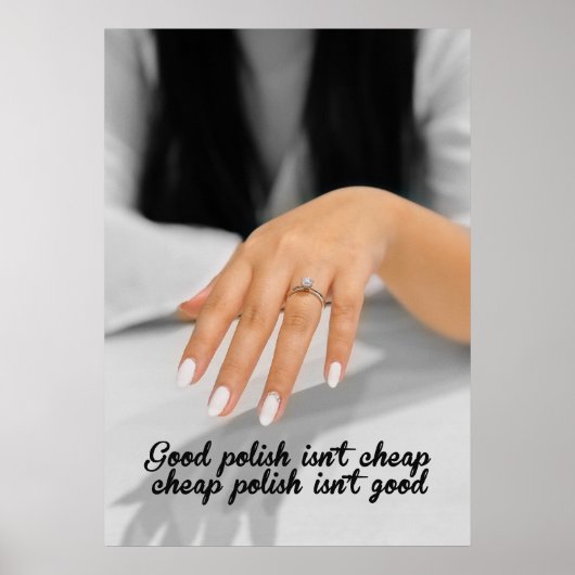 Modern Manicure & Beauty Wall Decor Poster (Vorne)