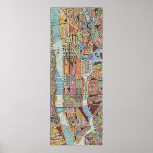 Modern Map of New York III Poster (Vorne)