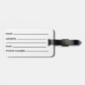 Modern Marbella Adventure Reiseangebot Gepäckanhänger (Rückseite horizontal)