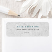 Modern Marble Blue Address Label (Insitu)