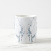 Modern Marble Glitter Monogram Dusty Blue ID816 Kaffeetasse (Mittel)