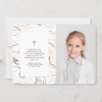 Modern Marble Gold Cross Foto Community Vielen Dan