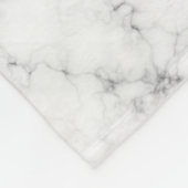 Modern Marble Gold Girly Script Monogram Fleecedecke (Ecke)