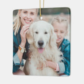 Modern Marble Hello Goodbye Keepake Memorial Keramikornament (Links)