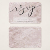 Modern Marble Mauve Rose Gold UAWG Insert Cards (Vorne & Hinten)
