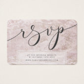 Modern Marble Mauve Rose Gold UAWG Insert Cards (Vorderseite)