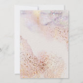 Modern Marble Sparkle | Quinceañera Einladung (Rückseite)