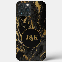 Modern marbled Initial Mit Monogramm Case-Mate iPhone Hülle