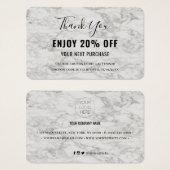 Modern Marbour Discount Coupon Card (Vorne & Hinten)