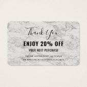 Modern Marbour Discount Coupon Card (Vorderseite)