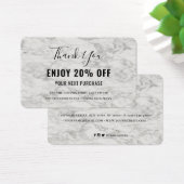 Modern Marbour Discount Coupon Card (Schreibtisch)