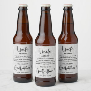 Modern Marbour-Vater-Vorschlag Bierflaschenetikett