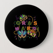 Modern Mardi Gras Button (Vorderseite)