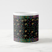 Modern Mardi Gras Jumbo-Tasse (Vorderseite)