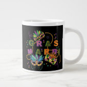 Modern Mardi Gras Jumbo-Tasse (Rechts)
