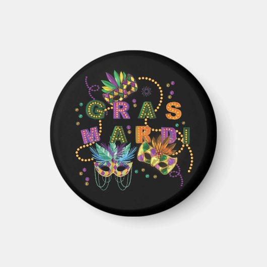 Modern Mardi Gras Magnet (Vorne)