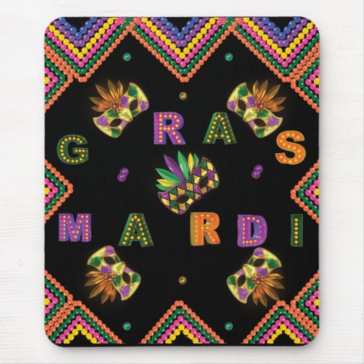 Modern Mardi Gras Mousepad (Vorne)