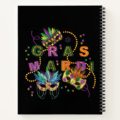 Modern Mardi Gras Notizblock (Rückseite)