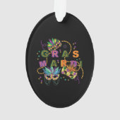 Modern Mardi Gras Ornament (Rückseite)