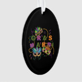 Modern Mardi Gras Ornament (Vorderseite)