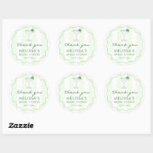Modern Margaritas Matrimony Bridal Shower Favor Runder Aufkleber (Blatt)