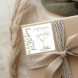 Modern Margs and Matrimony Bridal Vielen Dank Quadratischer Aufkleber
