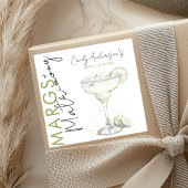 Modern Margs and Matrimony Bridal Vielen Dank Quadratischer Aufkleber