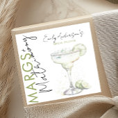 Modern Margs and Matrimony Bridal Vielen Dank Quadratischer Aufkleber