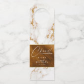 Modern Marmor Cheers Gold ID816 Flaschenanhänger (Vorderseite)