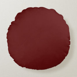 Modern Maroon Throw Pillow Rundes Kissen