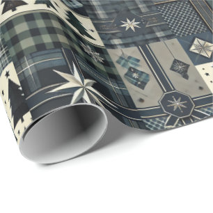 Modern Masculine Christmas Wrapping Paper Geschenkpapier